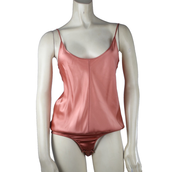 ALEXANDER WANG Rose Silk Spaghetti Strap Sleeveless Bodysuit Size 2 - Picture 1 of 12